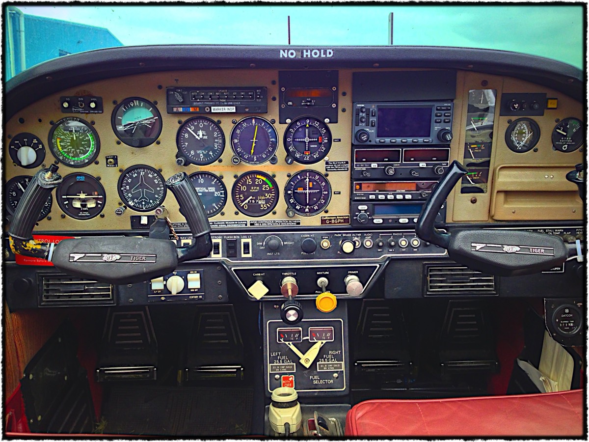 The instrument panel of our AA5-B